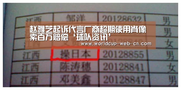 赵雅芝起诉代言厂商超期使用肖像 索百万赔偿‘球队资讯’